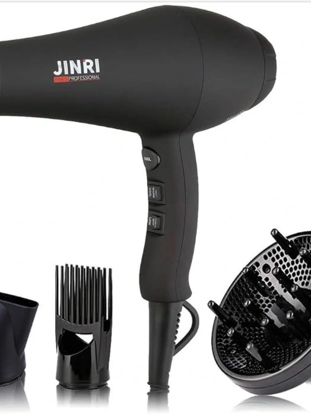 JINRI Professional Hair Dryer, 3 Heat & 2 Speed